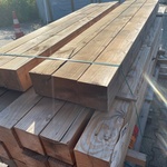Ca. 27x Douglas Balken Geschaafd, 140x140mm, lengte 6/200cm, 21/250cm